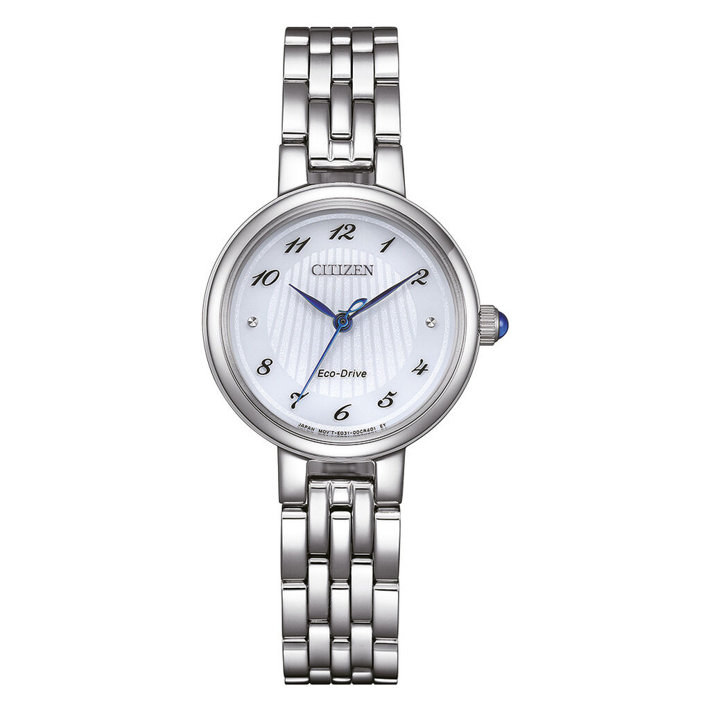 Montre Citizen L Round Blanc - Montres solaires Femme | Histoire d&rsquo;Or