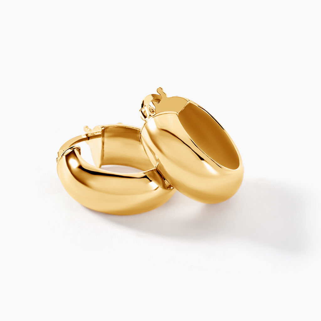 Créoles Kurtis Or Jaune - Boucles d'oreilles créoles Femme | Histoire d’Or