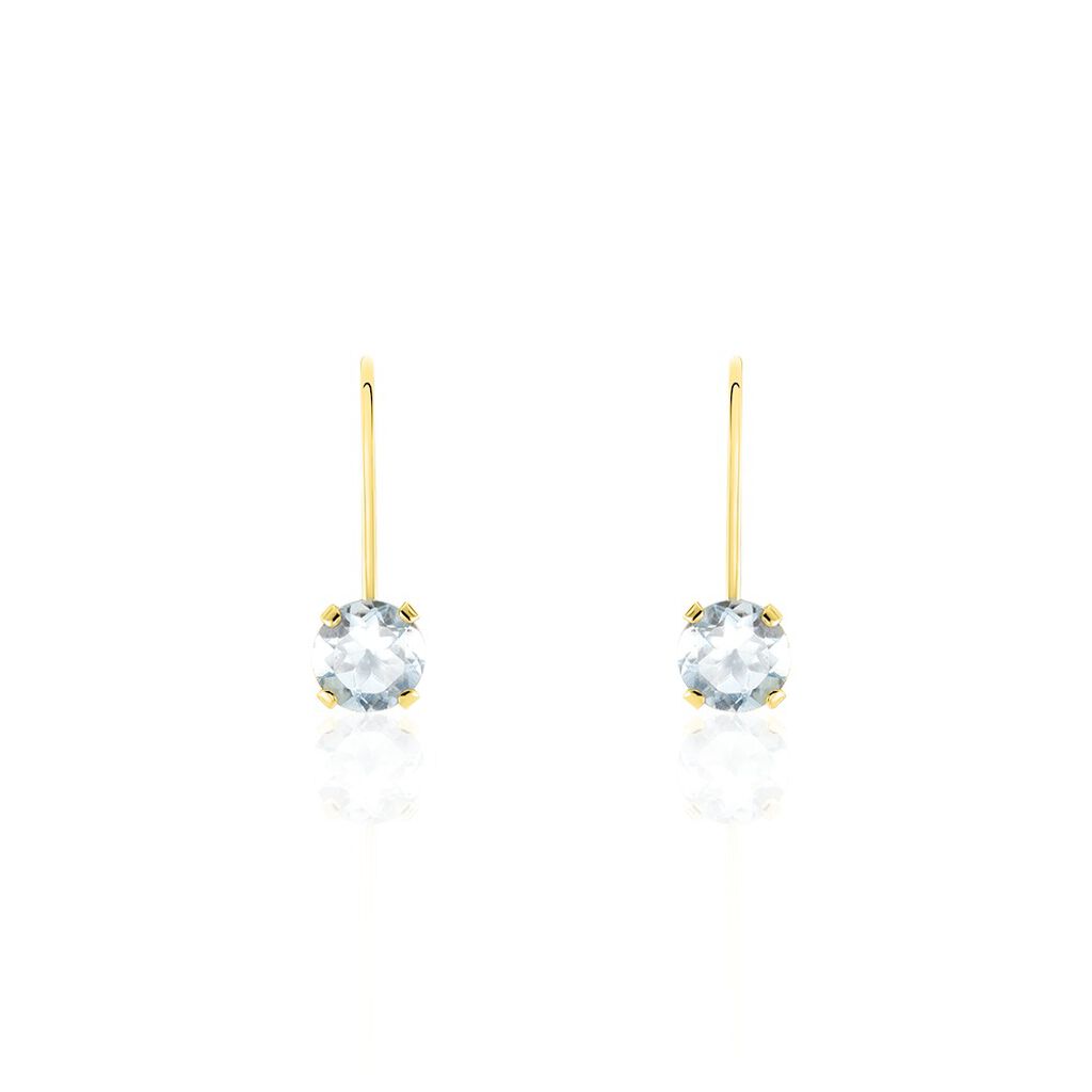 Boucles D'oreilles Pendantes Or Jaune Zoe Topaze - Boucles d'oreilles pendantes Femme | Histoire d’Or