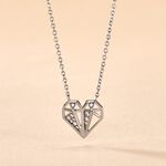 Collier Origami Argent Blanc Oxyde De Zirconium - Colliers fantaisie Femme | Histoire d&rsquo;Or