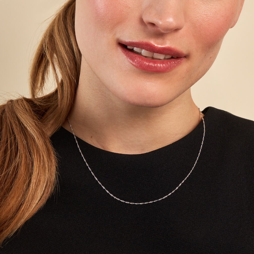 Collier Arletty Argent Blanc - Colliers fantaisie Femme | Histoire d’Or