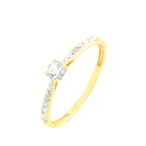 Bague Solitaire Hemera Or Jaune Diamant - Bagues solitaires Femme | Histoire d’Or