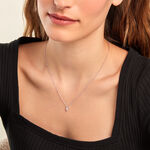 Collier Giulette Argent Blanc Oxyde De Zirconium - Colliers fantaisie Femme | Histoire d&rsquo;Or