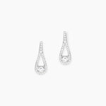 Boucles D'oreilles Pendantes Antonietta Argent  Oxyde De Zirconium - Boucles d'oreilles fantaisie Femme | Histoire d&rsquo;Or