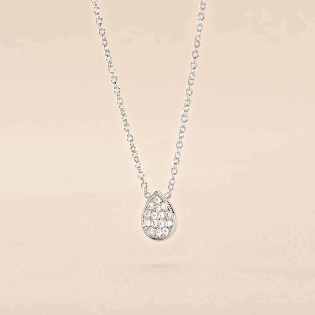 Collier Argent Tricoria Oxydes De Zirconium - Colliers fantaisie Femme | Histoire d’Or
