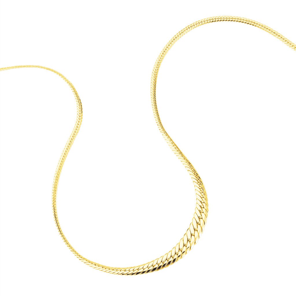 Collier Or Jaune Izel Maille Anglaise - Chaines Famille | Histoire d&rsquo;Or