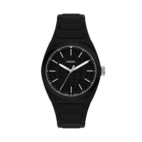 Montre Fossil Everett 3 Hand Noir - F&ecirc;te des p&egrave;res Homme | Histoire d&rsquo;Or