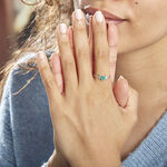 Bague Or Blanc Febe Emeraude - Bagues solitaires Femme | Histoire d&rsquo;Or