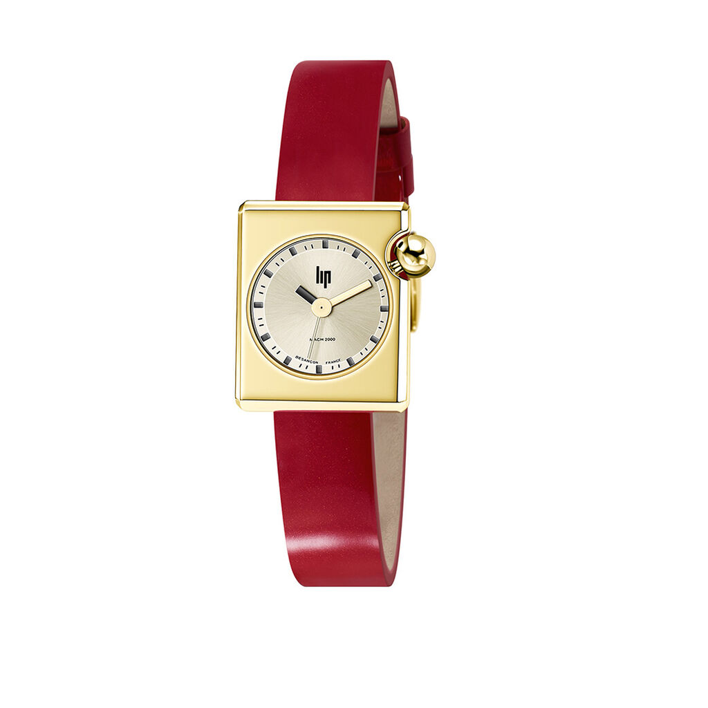 Montre Lip Mach 2000 Mini Square Dor&eacute; - Montres Femme | Histoire d&rsquo;Or