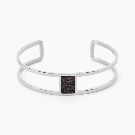 Bracelet Jonc Acier Blanc Maria - Bracelets joncs Femme | Histoire d&rsquo;Or