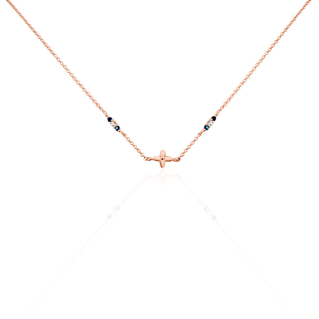 Collier Esia Argent Rose Oxyde De Zirconium - Colliers fantaisie Femme | Histoire d&rsquo;Or