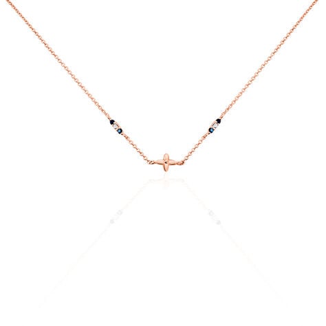 Collier Esia Argent Rose Oxyde De Zirconium - Colliers fantaisie Femme | Histoire d&rsquo;Or
