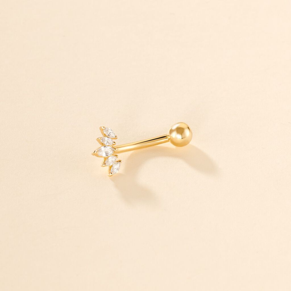 Piercing Darby Or Jaune Oxyde De Zirconium - Bijoux Femme | Histoire d’Or