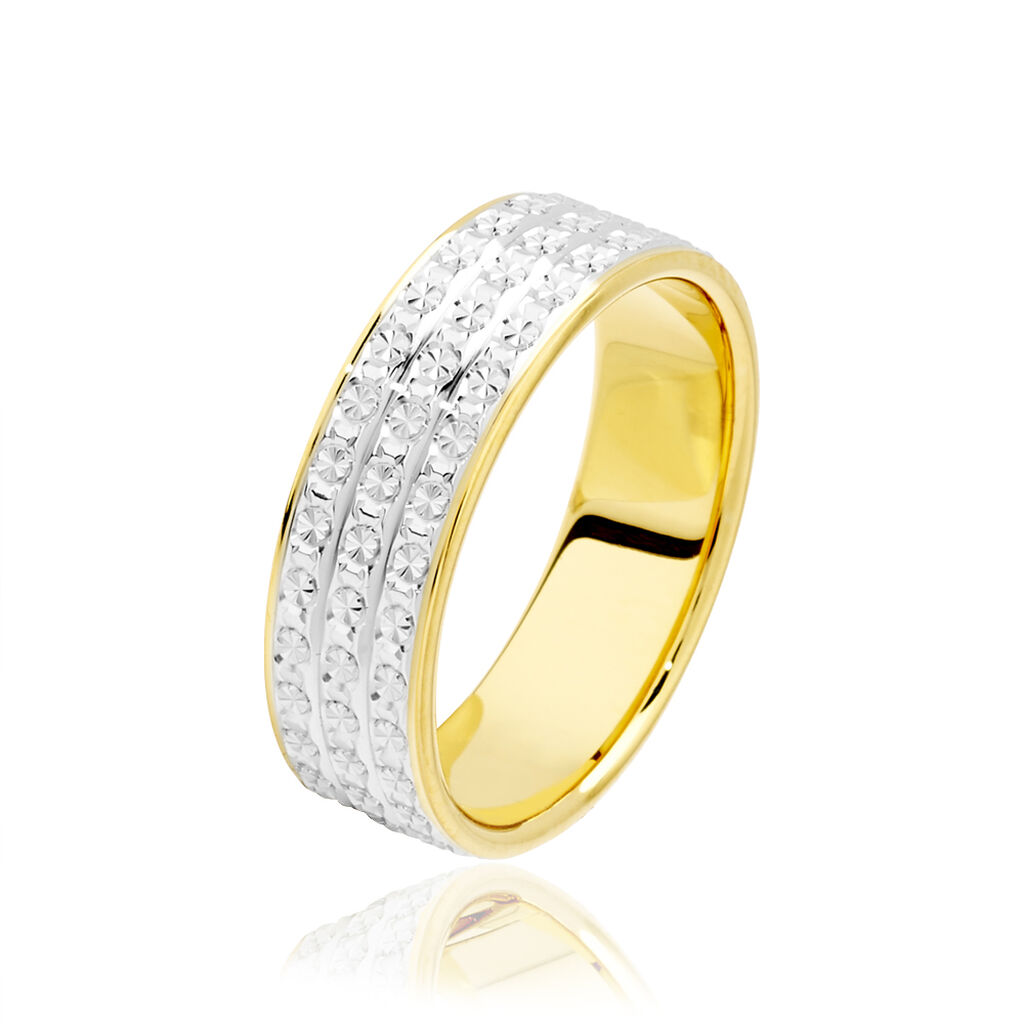 Alliance Shalea Ruban Plat Or Bicolore - Alliances Unisex | Histoire d’Or