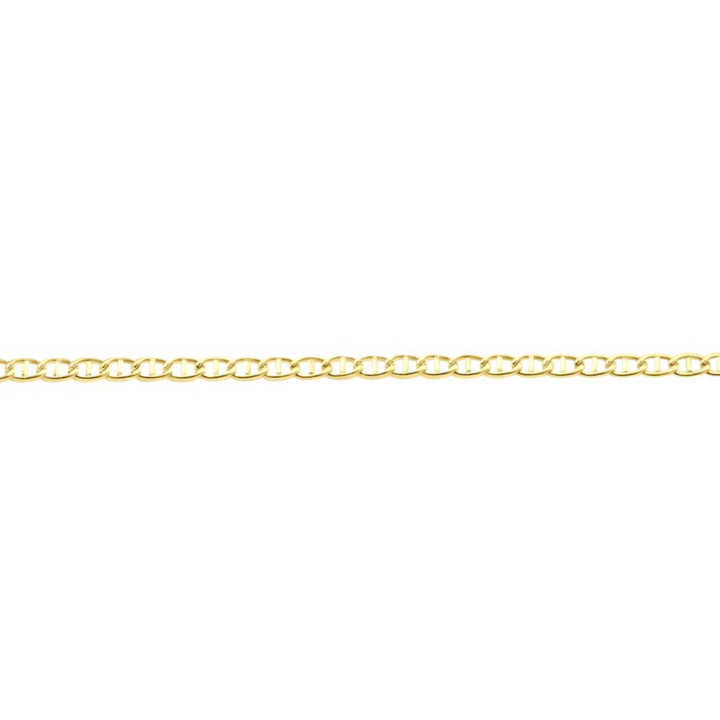 Collier Capucin Or Jaune Maille Marine Plate - Chaines Femme | Histoire d’Or