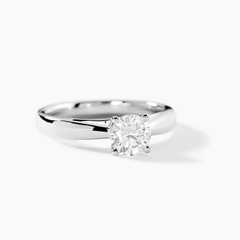 Bague Solitaire Platine 950/1000 Diamant 0.80Ct Serti 4 Griffes - Bagues solitaires Femme | Histoire d’Or