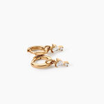 Cr&eacute;oles Natty Plaqu&eacute; Or Jaune Oxyde De Zirconium - Boucles d'oreilles cr&eacute;oles Femme | Histoire d&rsquo;Or
