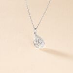 Collier Lysa Argent Blanc Oxyde De Zirconium - Colliers fantaisie Femme | Histoire d&rsquo;Or