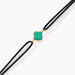 Bracelet Lucky Gems Or Jaune Malachite - Bracelets cordon Femme | Histoire d&rsquo;Or