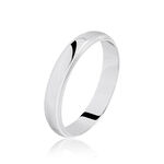 Alliance Ilian Demi Jonc Bombe Or Blanc - Alliances Unisex | Histoire d&rsquo;Or