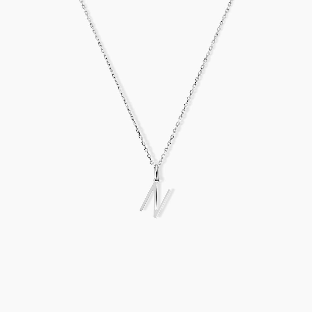 Pendentif Ionia Lettre Or Blanc - Pendentifs Famille | Histoire d&rsquo;Or