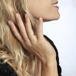 Demi-alliance Or Jaune  Eloisa Diamant Synthetique - Bijoux Femme | Histoire d&rsquo;Or