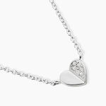 Collier Natacha Argent Blanc Oxyde De Zirconium - F&ecirc;te des m&egrave;res Femme | Histoire d&rsquo;Or