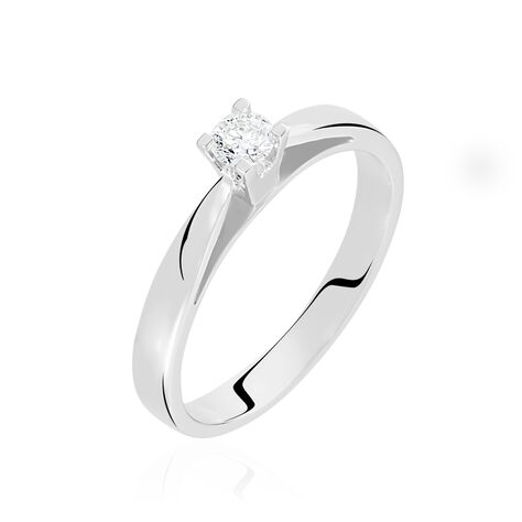 Bague Solitaire Tahyna Or Blanc Diamant - Bagues solitaires Femme | Histoire d&rsquo;Or