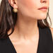 Boucles D'oreilles Puces Mermaid Acier Jaune - Boucles d'oreilles fantaisie Femme | Histoire d’Or