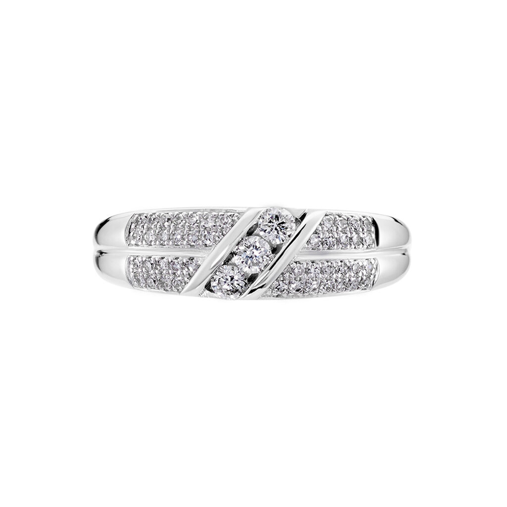 Bague Rosaleen Blanc Diamant Blanc Diamant - Bagues avec pierre Femme | Histoire d’Or