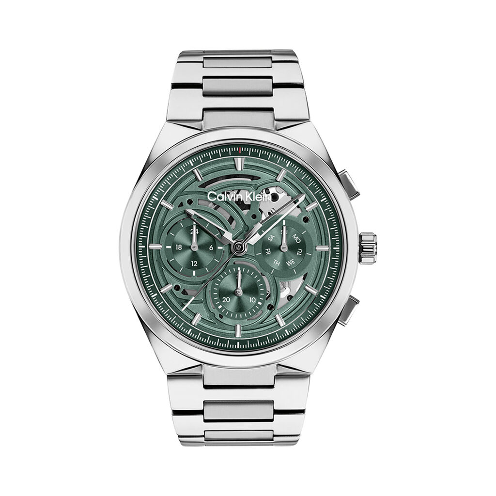 Montre Calvin Klein Distinguish Skeleton Vert - Montres Homme | Histoire d&rsquo;Or