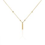 Collier Plaqu&eacute; Or Jaune Lettra - Colliers fantaisie Femme | Histoire d&rsquo;Or