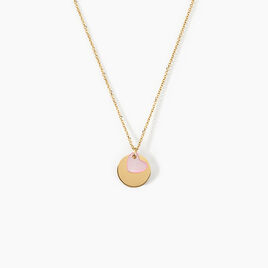 Collier Cleomelia Pastille Or Jaune - Cadeaux de naissance Enfant | Histoire d’Or
