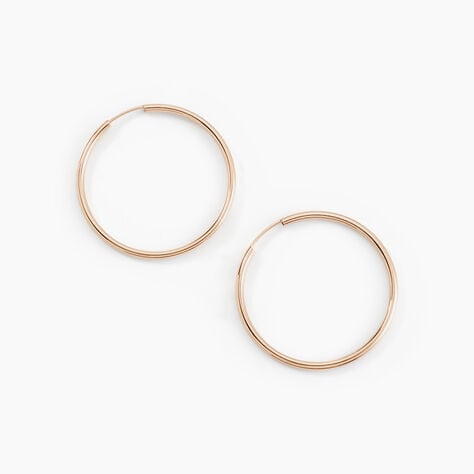 Cr&eacute;oles Valencina Or Rose - Boucles d'oreilles cr&eacute;oles Femme | Histoire d&rsquo;Or