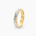 Alliance Marzelle Ruban Plat Or Bicolore - Alliances Unisex | Histoire d&rsquo;Or