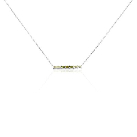 Collier Alexander Argent Blanc Oxyde De Zirconium - Colliers fantaisie Femme | Histoire d&rsquo;Or