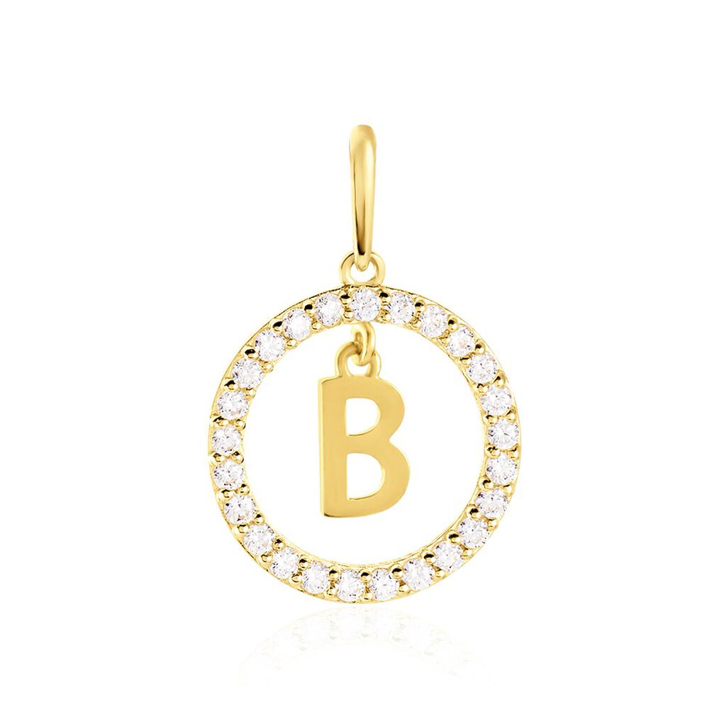 Pendentif Gabe Or Jaune Oxyde De Zirconium - Pendentifs Femme | Histoire d’Or