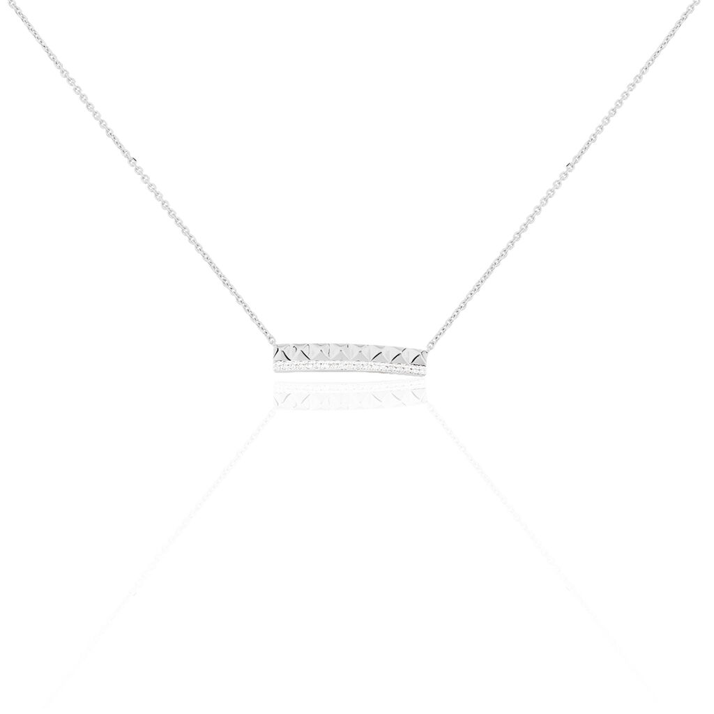 Collier Cyprine Or Blanc Diamant - Colliers Femme | Histoire d’Or