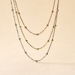 Collier Daralea Argent Tricolore - Colliers fantaisie Femme | Histoire d&rsquo;Or