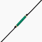Bracelet Irving Or Jaune Malachite - Bracelets cordon Unisex | Histoire d&rsquo;Or
