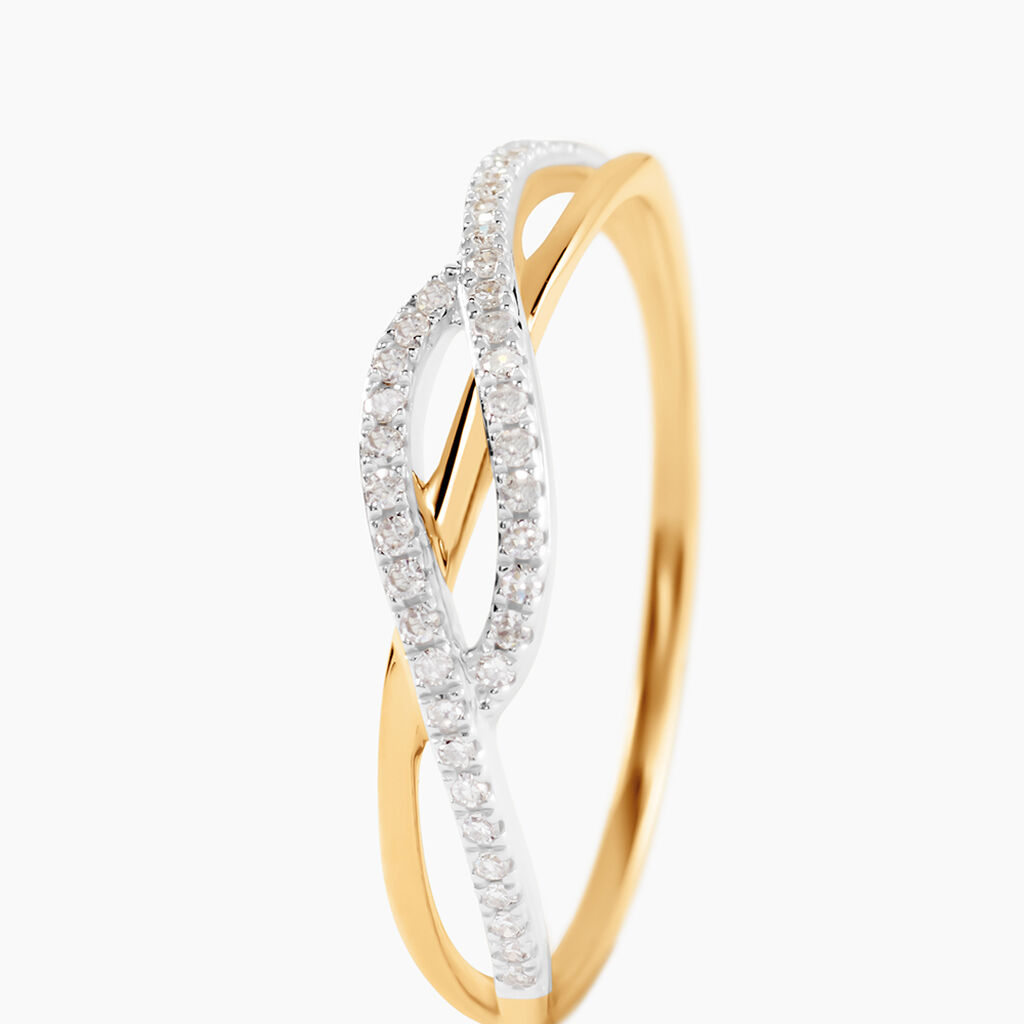 Bague Ursulla Or Jaune Diamant - Bagues avec pierre Femme | Histoire d&rsquo;Or
