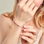 Bracelet Cyclades Argent Jaune Rhodonite - Bracelets Femme | Histoire d&rsquo;Or