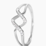 Bague Loula Or Blanc Diamant - Bagues avec pierre Femme | Histoire d&rsquo;Or