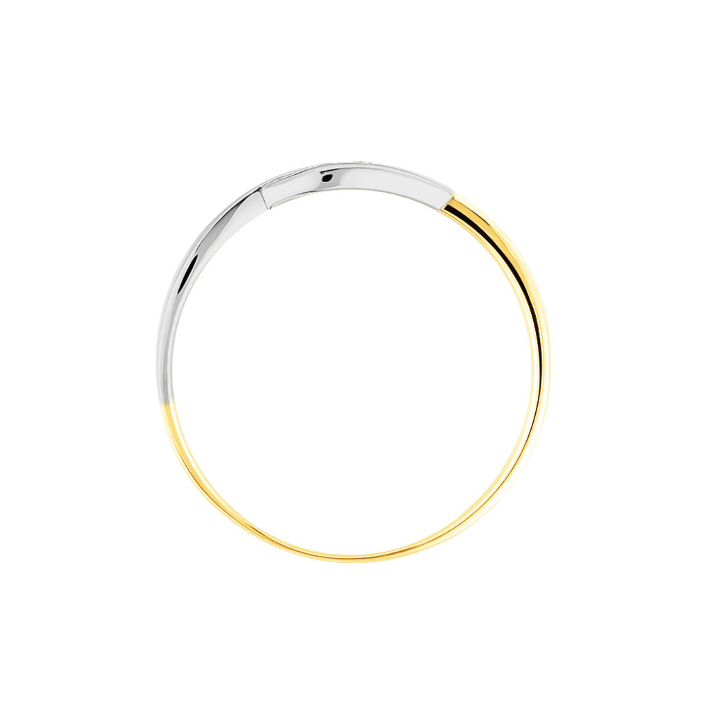 Bague Callie Or Bicolore Diamant - Bagues avec pierre Femme | Histoire d&rsquo;Or