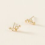 Boucles D'oreilles Puces Joy Or Jaune Diamant - Clous d'oreilles Femme | Histoire d&rsquo;Or
