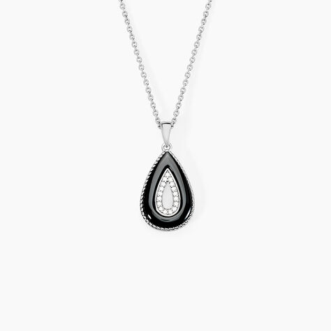 Collier Boyce Argent Blanc Céramique Oxyde De Zirconium - Colliers fantaisie Femme | Histoire d’Or