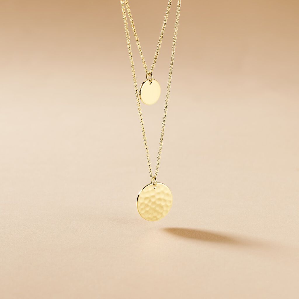 Collier Nuala Plaqué Or Jaune - Colliers doubles et triples chaînes Femme | Histoire d’Or