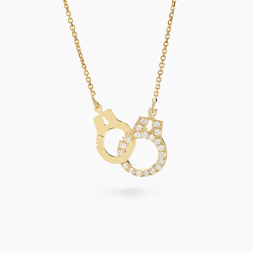 Collier Foma Or Jaune Oxyde De Zirconium - Colliers Femme | Histoire d&rsquo;Or