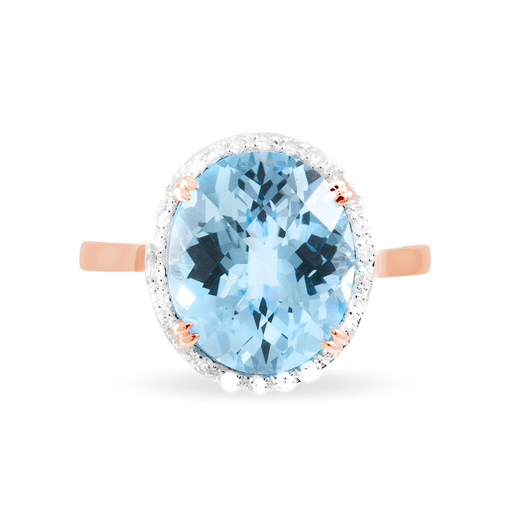 Bague Anna Or Rose Topaze Et Diamant - Bagues solitaires Femme | Histoire d’Or