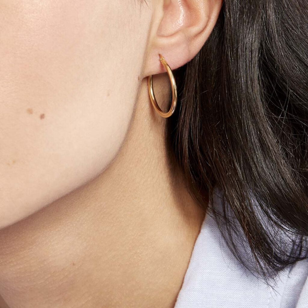 Créoles Verania Or Jaune - Boucles d'oreilles créoles Femme | Histoire d’Or
